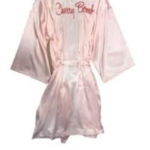 cherry bomb satin robe